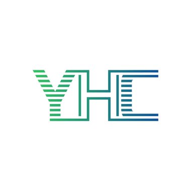 Modern YHC Logo Tasarımı. YHC Minimalist, Profesyonel ve İşletme Kimliği İçin Çok Yönlü Markalaştırma Simgesi