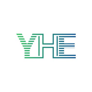 Modern YHE Logo Tasarımı. İş Kimliği için YHE Minimalist, Profesyonel ve Çok Yönlü Markalaştırma Simgesi