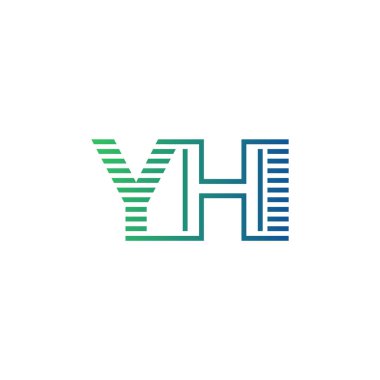 Modern YHI Logo Tasarımı. YHI Minimalist, Profesyonel ve İşletme Kimliği İçin Çok Yönlü Markalaştırma Simgesi