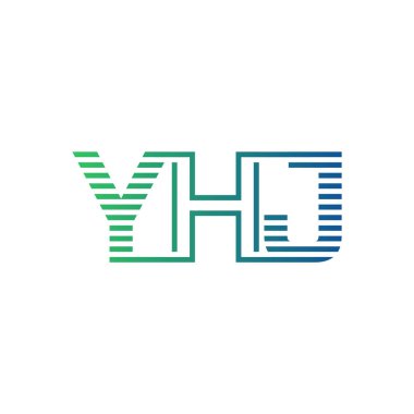 Modern YHJ Logo Tasarımı. YHJ Mektubu, İş Kimliği Minimalist, Profesyonel ve Çok Yönlü Markalaştırma Simgesi
