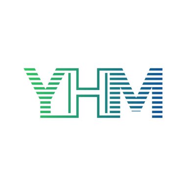 Modern YHM Logo Tasarımı. YHM Minimalist, Profesyonel ve İşletme Kimliği İçin Çok Yönlü Markalaştırma Simgesi