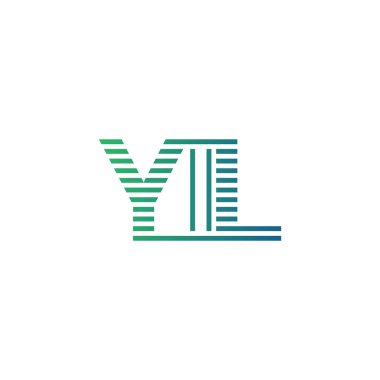 Modern YIL Logo Tasarımı. Harf YIL Asgari, Profesyonel ve İşletme Kimliği İçin Çok Yönlü Markalaşma Simgesi