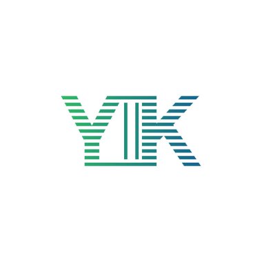 Modern YIK Logo Tasarımı. İş Kimliği için YIK Minimalist, Profesyonel ve Çok Yönlü Markalaştırma Simgesi