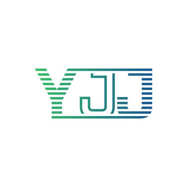 Modern YJJ Logo Tasarımı. YJJ Mektup Minimalist, Profesyonel ve İş Kimliği için Çok Yönlü Markalaştırma Simgesi