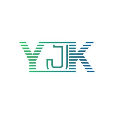 Modern YJK Logo Tasarımı. YJK Minimalist, Profesyonel ve Çok Yönlü İşletme Kimliği Simgesi