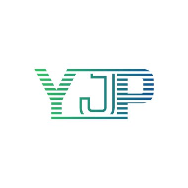 Modern YJP Logo Tasarımı. YJP 'nin Minimalist, Profesyonel ve Çok Yönlü İşletme Kimliği Simgesi