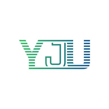 Modern YJU Logo Tasarımı. YJU Minimalist, Profesyonel ve Çok Yönlü İşletme Kimliği Simgesi