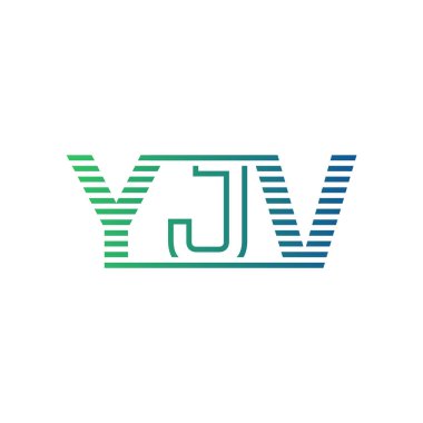 Modern YJV Logo Tasarımı. YJV 'nin Minimalist, Profesyonel ve Çok Yönlü İşletme Kimliği Simgesi
