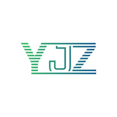 Modern YJZ Logo Tasarımı. YJZ 'nin Minimalist, Profesyonel ve Çok Yönlü İşletme Kimliği Simgesi