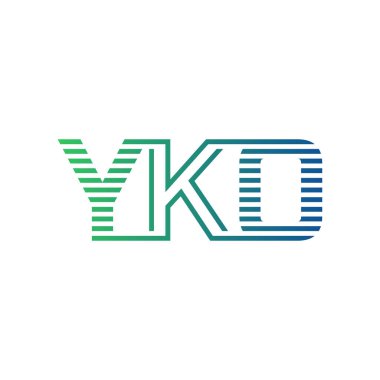 Modern YKO Logo Tasarımı. İş Kimliği için YKO Minimalist, Profesyonel ve Çok Yönlü Markalaştırma Simgesi