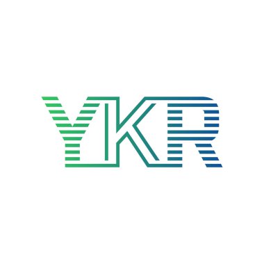 Modern YKR Logo Tasarımı. Harf YKR İş Kimliği Minimalist, Profesyonel ve Çok Yönlü Markalaştırma Simgesi