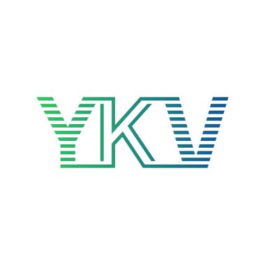 Modern YKV Logo Tasarımı. Harf YKV İş Kimliği Minimalist, Profesyonel ve Çok Yönlü Markalaştırma Simgesi