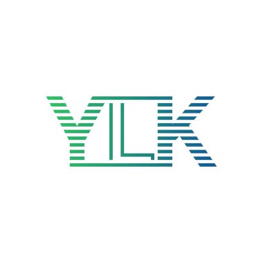 Modern YLK Logo Tasarımı. İş Kimliği için YLK Minimalist, Profesyonel ve Çok Yönlü Markalaştırma Simgesi