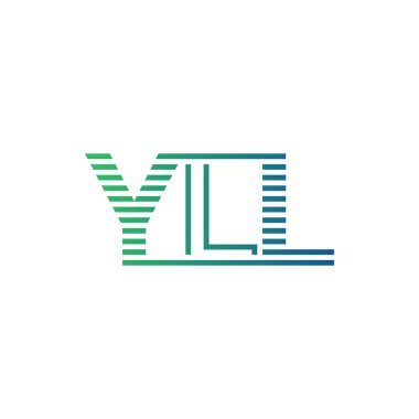 Modern YLL Logo Tasarımı. İş Kimliği için YLL Minimalist, Profesyonel ve Çok Yönlü Markalaştırma Simgesi