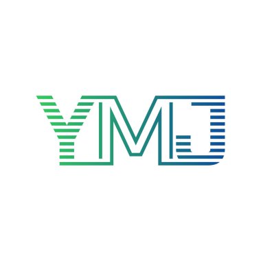 Modern YMJ Logo Tasarımı. YMJ Mektubu İş Kimliği Minimalist, Profesyonel ve Çok Yönlü Markalaştırma Simgesi