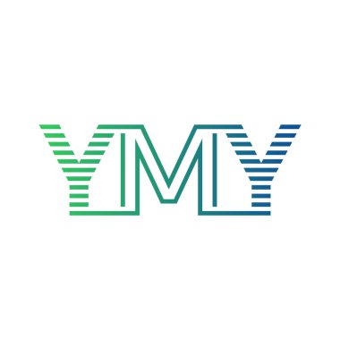 Modern YMY Logo Tasarımı. YMY Minimalist, Profesyonel ve İş Kimliği için Çok Yönlü Markalaştırma Simgesi