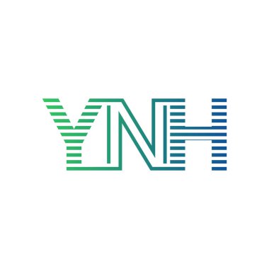 Modern YNH Logo Tasarımı. İş Kimliği için YNH Minimalist, Profesyonel ve Çok Yönlü Markalaştırma Simgesi