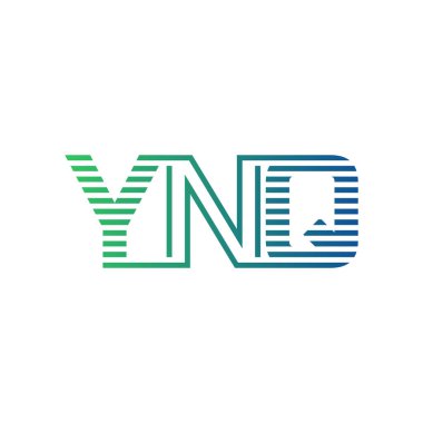 Modern YNQ Logo Tasarımı. Harf YNQ Minimalist, Profesyonel ve İş Kimliği için Çok Yönlü Markalaştırma Simgesi