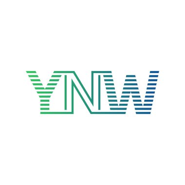 Modern YNW Logo Tasarımı. Harf YNW İş Kimliği Minimalist, Profesyonel ve Çok Yönlü Markalaştırma Simgesi