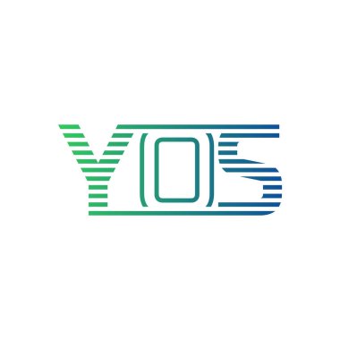 Modern YOS Logo Design. Letter YOS Minimalist, Professional, and Versatile Branding Icon for Business Identity clipart