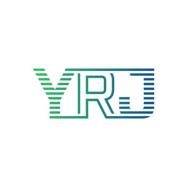 Modern YRJ Logo Tasarımı. YRJ Mektubu İş Kimliği Minimalist, Profesyonel ve Çok Yönlü Markalaştırma Simgesi
