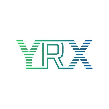 Modern YRX Logo Tasarımı. Harf YRX Minimalist, Profesyonel ve İş Kimliği için Çok Yönlü Markalaştırma Simgesi