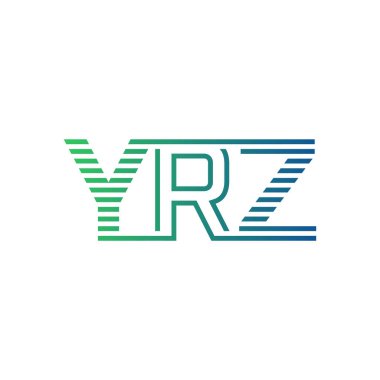 Modern YRZ Logo Tasarımı. YRZ Mektubu İş Kimliği Minimalist, Profesyonel ve Çok Yönlü Markalaştırma Simgesi