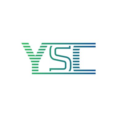 Modern YSC Logo Tasarımı. İş Kimliği için YSC Minimalist, Profesyonel ve Çok Yönlü Markalaştırma Simgesi
