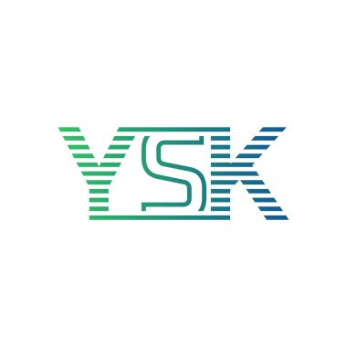 Modern YSK Logo Tasarımı. İş Kimliği için YSK Minimalist, Profesyonel ve Çok Yönlü Markalaştırma Simgesi