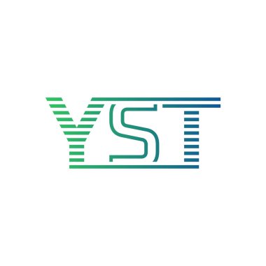 Modern YST Logo Tasarımı. Harf YST İşletme Kimliği Minimalist, Profesyonel ve Çok Yönlü Marka Simgesi