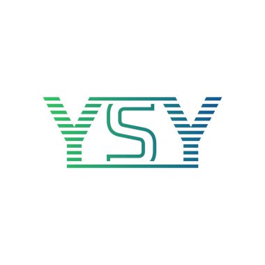 Modern YSY Logo Design. Letter YSY Minimalist, Professional, and Versatile Branding Icon for Business Identity clipart