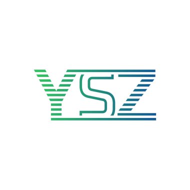 Modern YSZ Logo Tasarımı. YSZ 'nin Minimalist, Profesyonel ve Çok Yönlü İşletme Kimliği Simgesi