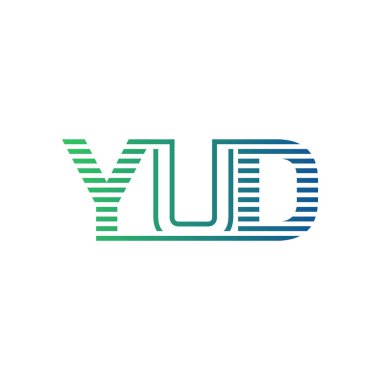 Modern YUD Logo Tasarımı. Harf YUD İş Kimliği Minimalist, Profesyonel ve Çok Yönlü Markalaştırma Simgesi