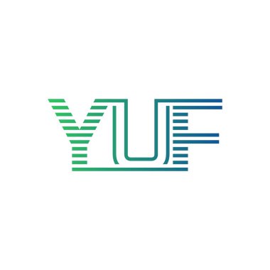 Modern YUF Logo Tasarımı. YUF Minimalist, Profesyonel ve Çok Yönlü İşletme Kimliği Simgesi