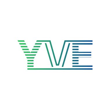 Modern YVE Logo Tasarımı. Harf YVE Minimalist, Profesyonel ve İş Kimliği için Çok Yönlü Markalaştırma Simgesi