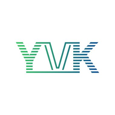 Modern YVK Logo Tasarımı. Harf YVK İş Kimliği Minimalist, Profesyonel ve Çok Yönlü Markalaştırma Simgesi