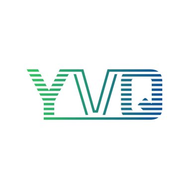 Modern YVQ Logo Tasarımı. Harf YVQ Minimalist, Profesyonel ve İş Kimliği için Çok Yönlü Markalaştırma Simgesi
