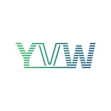 Modern YVW Logo Tasarımı. Harf YVW İş Kimliği Minimalist, Profesyonel ve Çok Yönlü Markalaştırma Simgesi