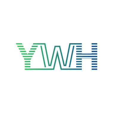 Modern YWH Logo Tasarımı. YWH Minimalist, Profesyonel ve Çok Yönlü İşletme Kimliği Simgesi