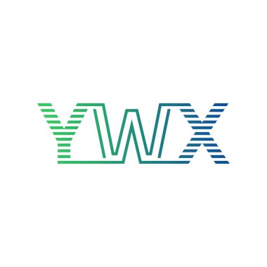 Modern YWX Logo Tasarımı. Harf YWX İş Kimliği Minimalist, Profesyonel ve Çok Yönlü Markalaştırma Simgesi