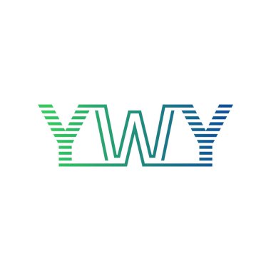 Modern YWY Logo Tasarımı. YWY Minimalist, Profesyonel ve Çok Yönlü İşletme Kimliği Simgesi
