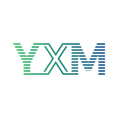 Modern YXM Logo Tasarımı. YXM Minimalist, Profesyonel ve İşletme Kimliği İçin Çok Yönlü Markalaştırma Simgesi