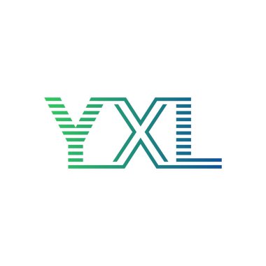 Modern YXL Logo Tasarımı. Harf YXL Asgari, Profesyonel ve İşletme Kimliği İçin Çok Yönlü Markalaşma Simgesi