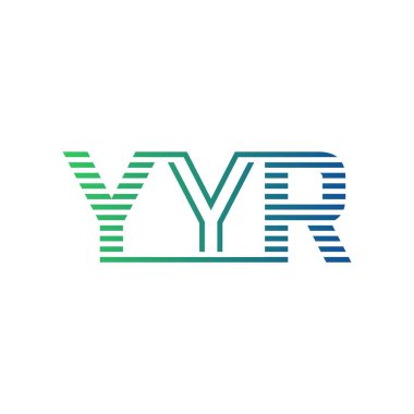 Modern YYR Logo Tasarımı. Harf YYYR İşletme Kimliği Minimalist, Profesyonel ve Çok Yönlü Markalaşma Simgesi