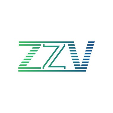 Modern ZZV Logo Tasarımı. ZZV Harfi İş Kimliği Minimalist, Profesyonel ve Çok Yönlü Markalaştırma Simgesi