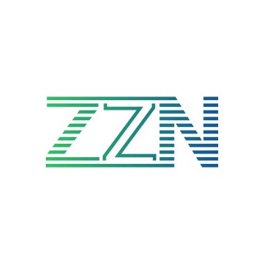 Modern ZZN Logo Tasarımı. İş Kimliği için ZZN Minimalist, Profesyonel ve Çok Yönlü Markalaştırma Simgesi