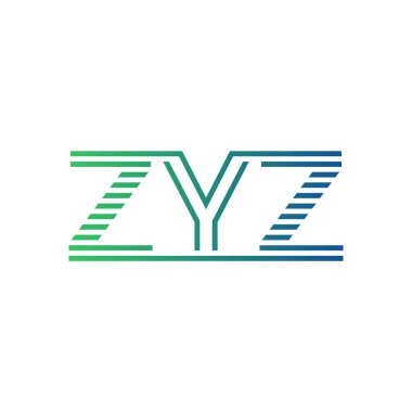 Modern ZYZ Logo Tasarımı. ZYZ Mektubu Minimalist, Profesyonel ve İş Kimliği için Çok Yönlü Markalaşma Simgesi