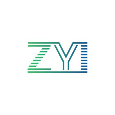 Modern ZYI Logo Tasarımı. ZYI Minimalist, Profesyonel ve İş Kimliği için Çok Yönlü Markalaştırma Simgesi