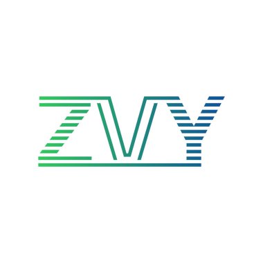 Modern ZVY Logo Tasarımı. ZVY Minimalist, Profesyonel ve Çok Yönlü İşletme Kimliği Simgesi