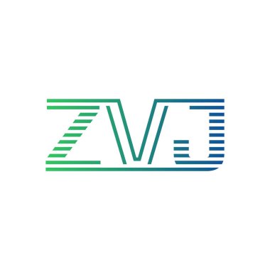 Modern ZVJ Logo Tasarımı. ZVJ Harfi Minimalist, Profesyonel ve İş Kimliği için Çok Yönlü Markalaştırma Simgesi